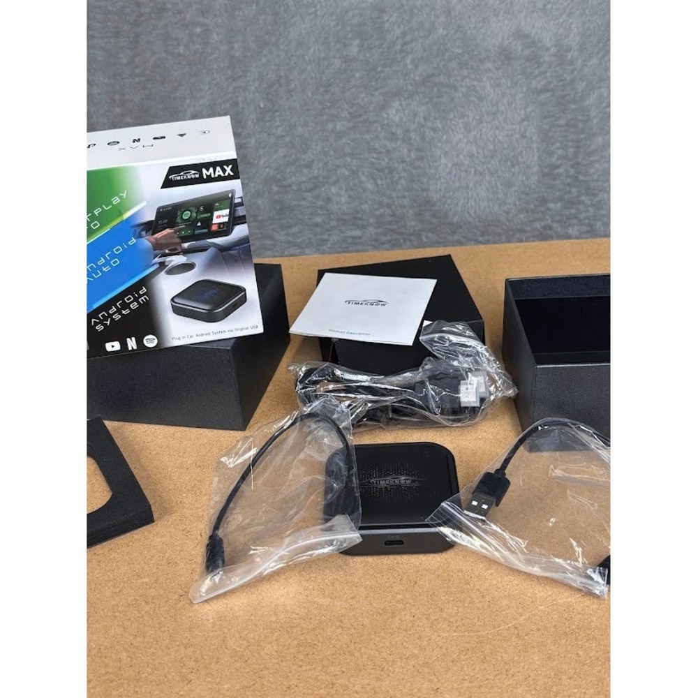 Timeknow Android Box Max R607 Wireless CarPlay Android Auto Adapter Iron Gray - Picture 2 of 12